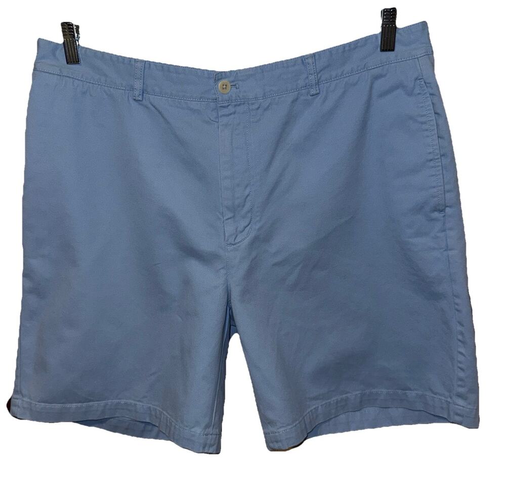 Vineyard Vines Mens Club Shorts 38W Light Blue Chino Flat Front Casual